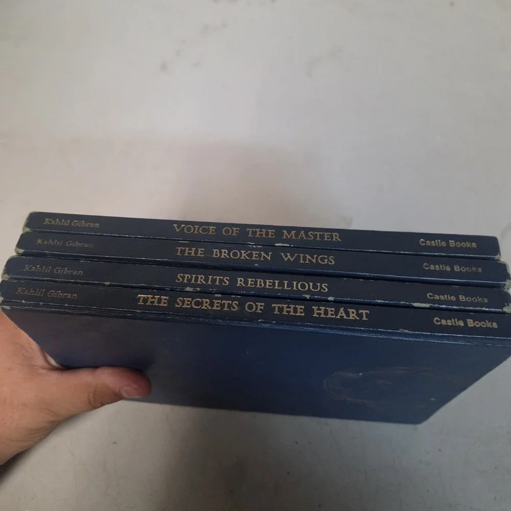 Kahlil Gibran 4 Book lot Broken Wings, Voice of the Master, Spirits Rebellious